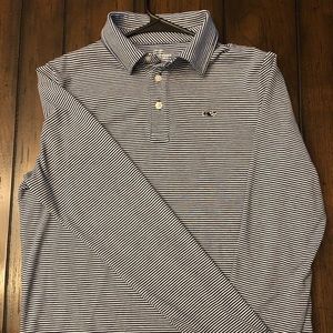 Boy’s Vineyard Vines Edgartown Polo ls Navy L